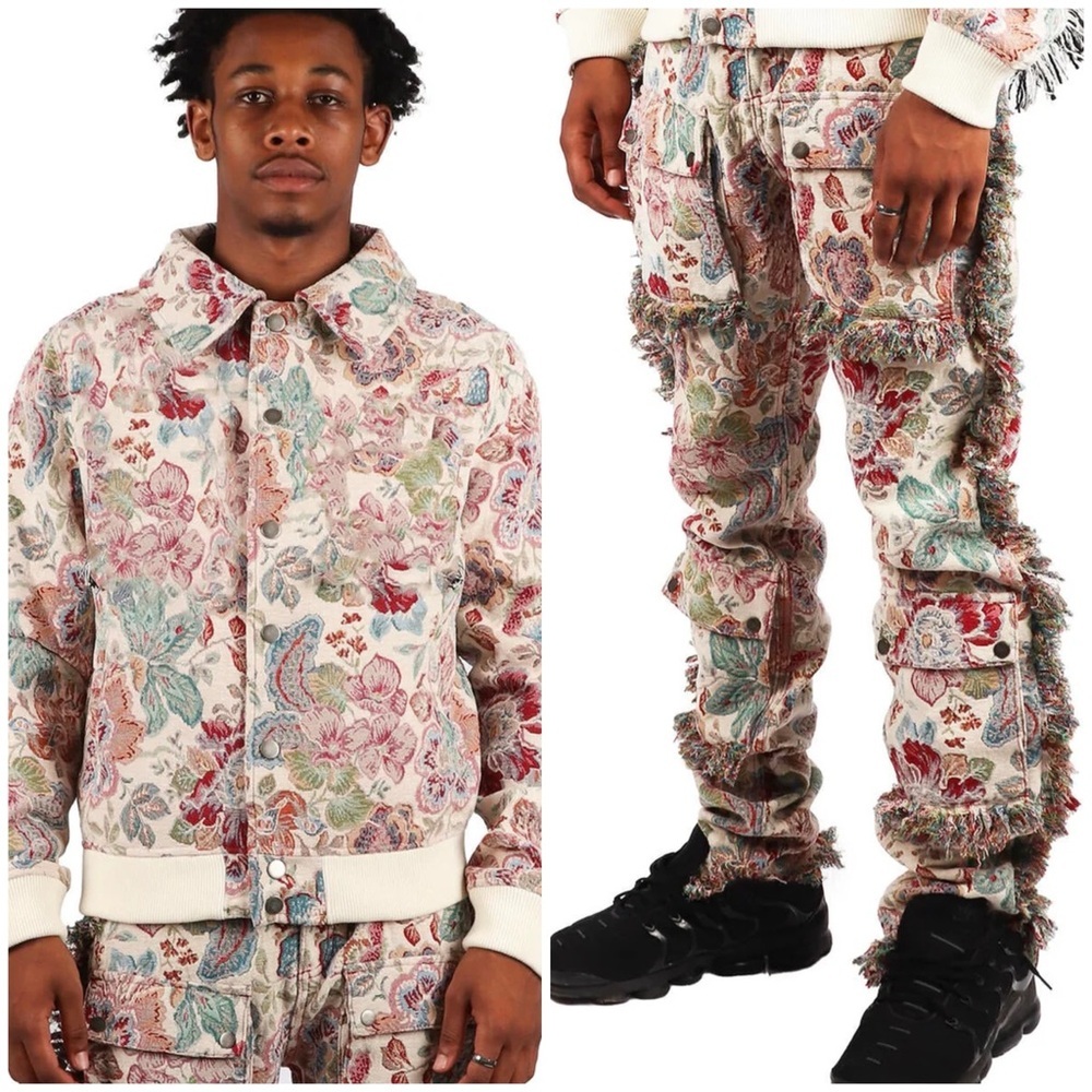 Majestik New York tapestry Jacket and Pants Set S